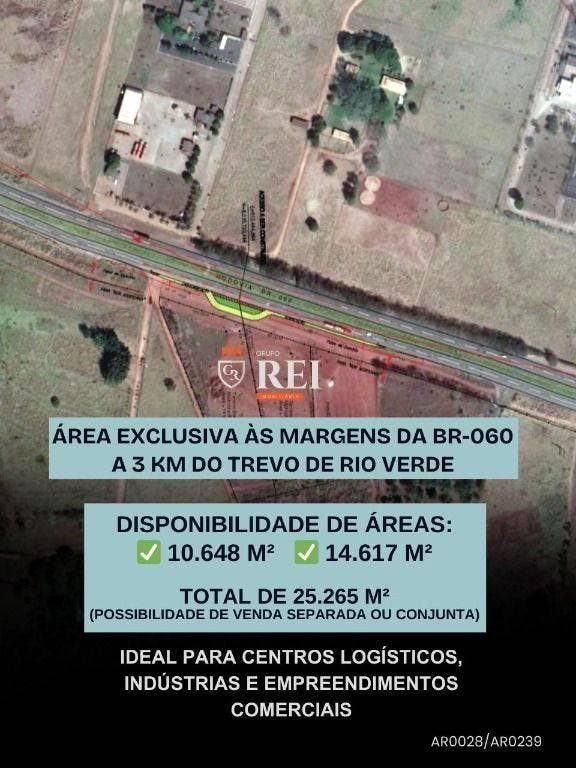 ÁREA EXCLUSIVA ÀS MARGENS DA BR-060 - Casa em Setor Industrial, Rio Verde - à venda - IMOBILIARIA REI EMPREENDIMENTOS S/S LTDA