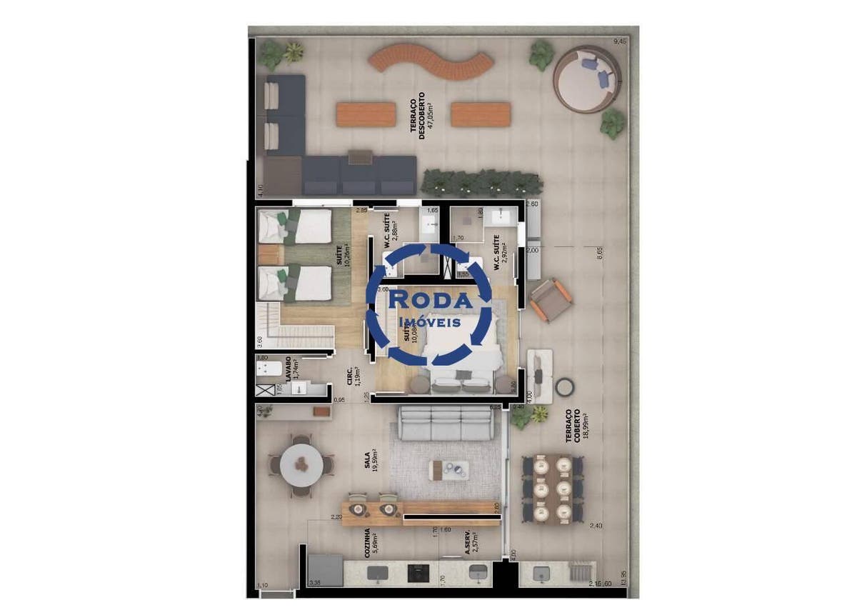 Residencial Atrium – Sofisticação, Tecnologia e Conforto no Coração do Boqueirão - Apartamento em Boqueirão, Santos - à venda - A.AYRES IMÓVEIS LTDA