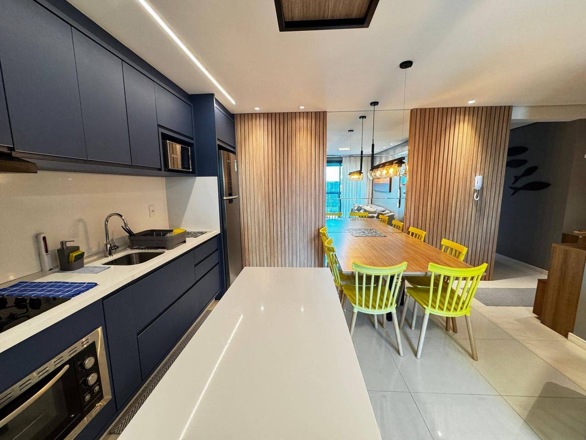 Apartamento 3 Quartos, 2 Vagas, Mobiliado e Equipado - Locação - Praia Brava Itajai/Sc - Apartamento em Praia Brava, Itajaí - para locação - Imóveis na Brava