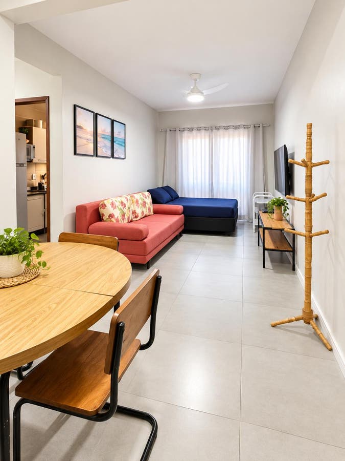 Apartamento mobiliado com 65 m² e churrasqueira à venda em Bombas, Bombinhas - Apartamento em Bombas, Bombinhas - à venda - MARCOS IMÓVEIS