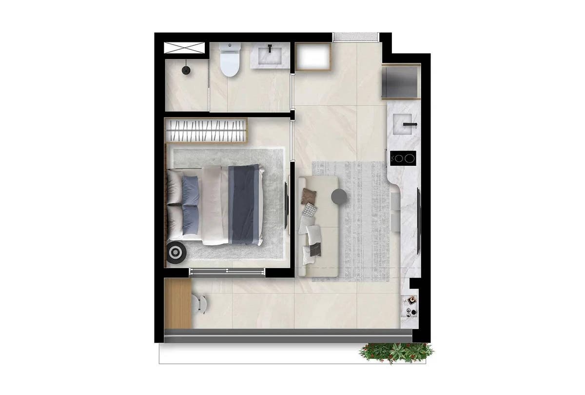 Flat/Loft/Estúdio de 30m² à Venda por R$ R$ 587.000,00 - Perdizes / São Paulo - Studio em Perdizes, São Paulo - à venda - INGRÁCIA IMÓVEIS