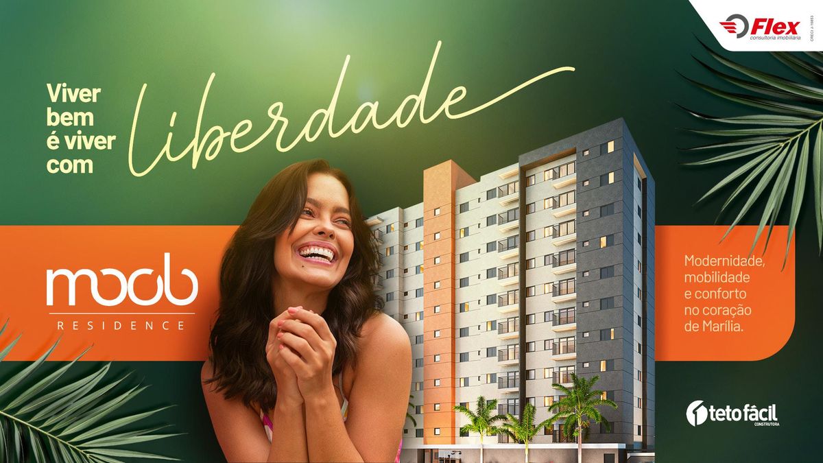 MOOB RESIDENCE - Apartamento em A Partir de R$ 223.000,00 - Minha Casa Minha Vida - FLEX CONSULTORIA IMOBILIÁRIA LTDA