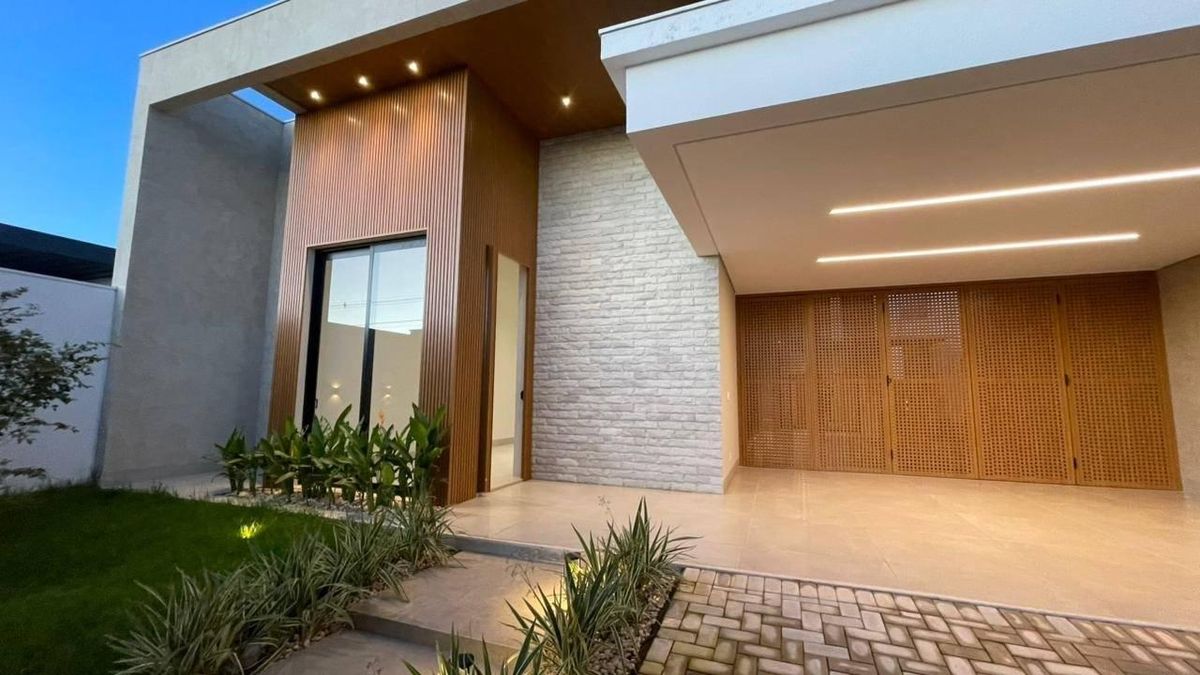 CASA COM ARQUITETURA DIFERENCIADA AQUARELA BRASIL - Casa em Aquarela Brasil Residencial, Sinop - à venda - CASA GOLD IMÓVEIS