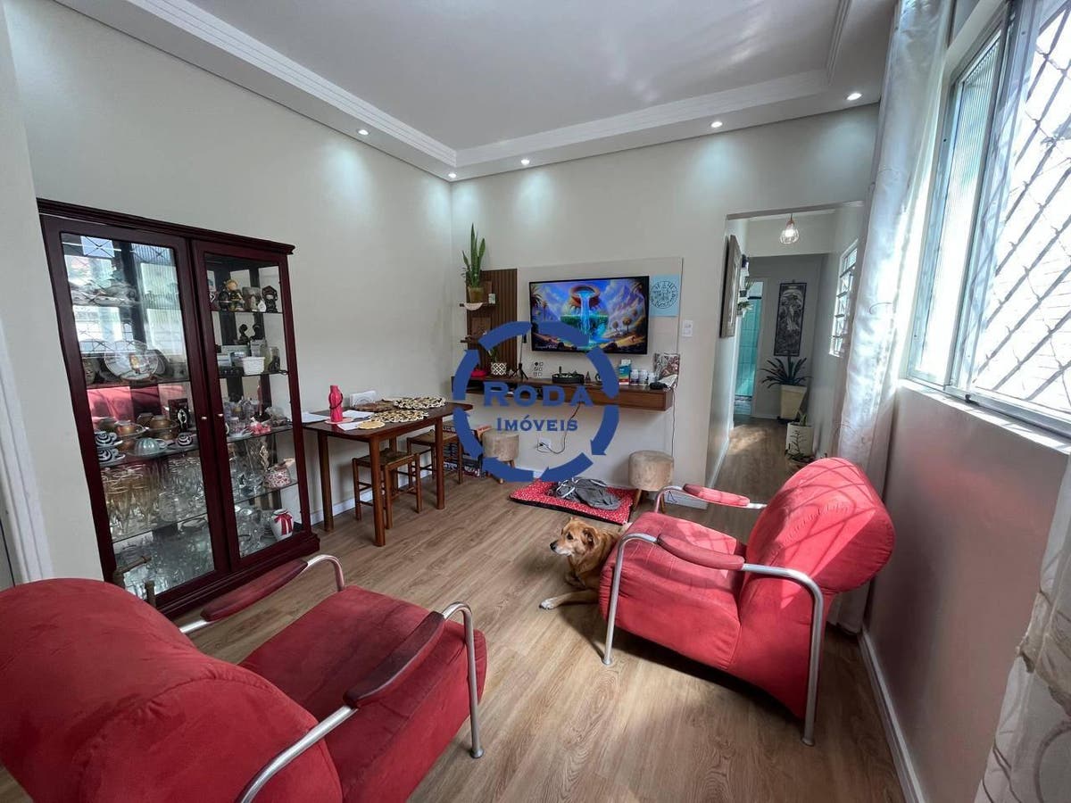Apartamento Térreo no Gonzaga - 2 Dormitórios - Próximo ao Shopping - Apartamento em Gonzaga, Santos - à venda - A.AYRES IMÓVEIS LTDA