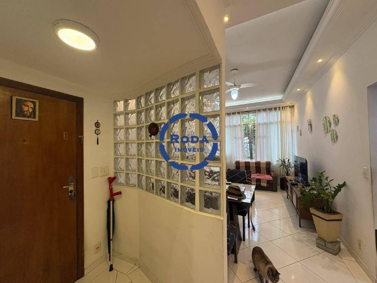 Apartamento 2 quartos sendo 1 suíte na Praia do Embaré com portaria e vaga de garagem coletiva - aluguel - Apartamento em Boqueirão, Santos - para locação - A.AYRES IMÓVEIS LTDA