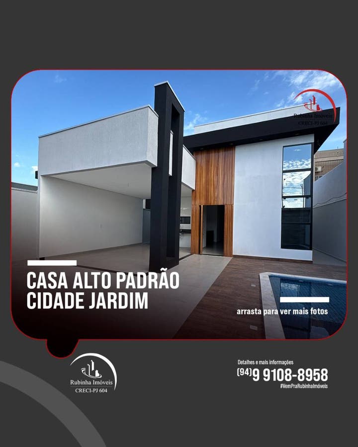 Venda | Bairro Cidade Jardim - Casa em Cidade Jardim, Parauapebas - à venda - Rubinha Sousa