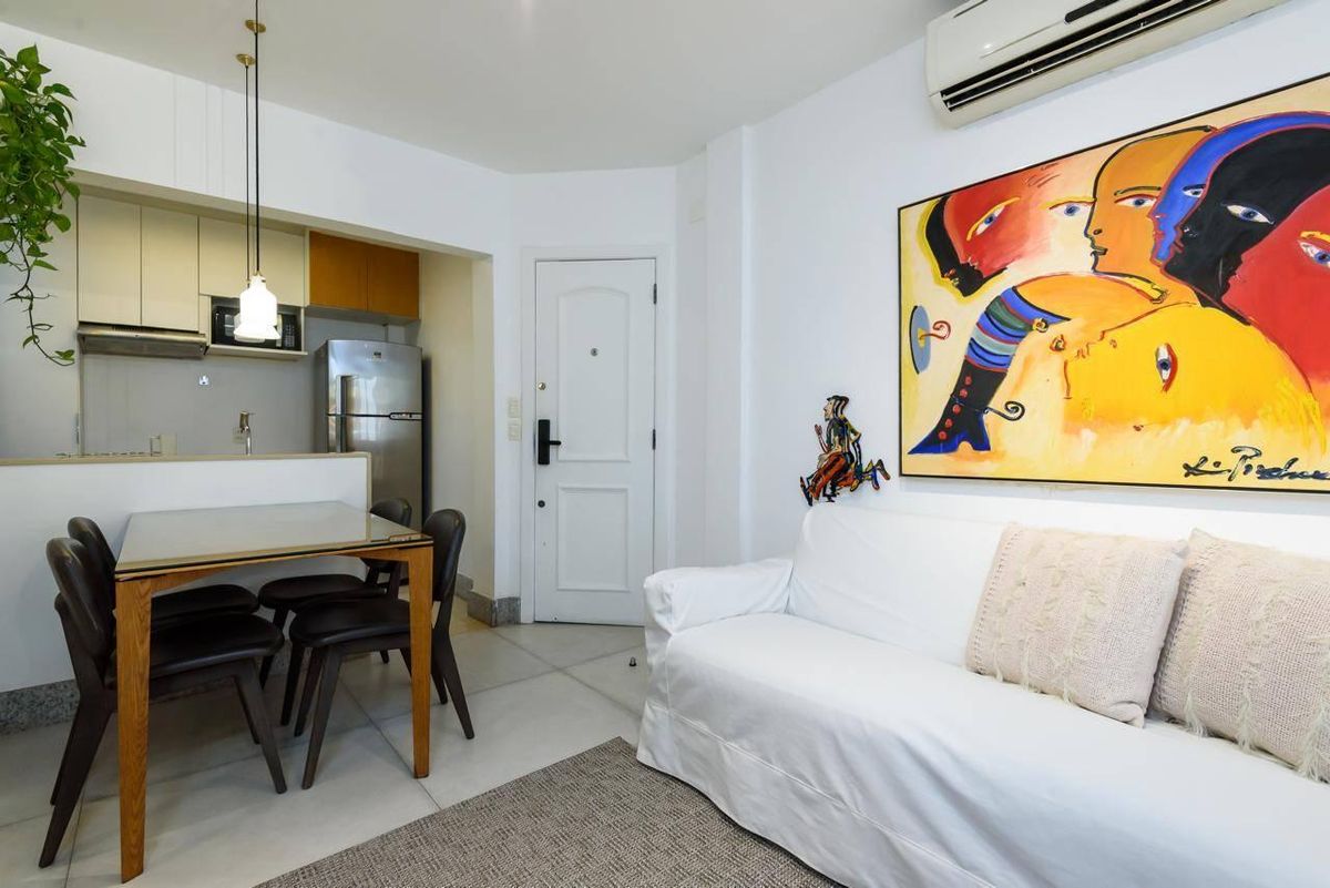 Apartamento com 2 quartos para para alugar totalmente mobiliado no Leblon - Apartamento em Leblon, Rio de Janeiro - para locação - Ativa Imobiliária LTDA