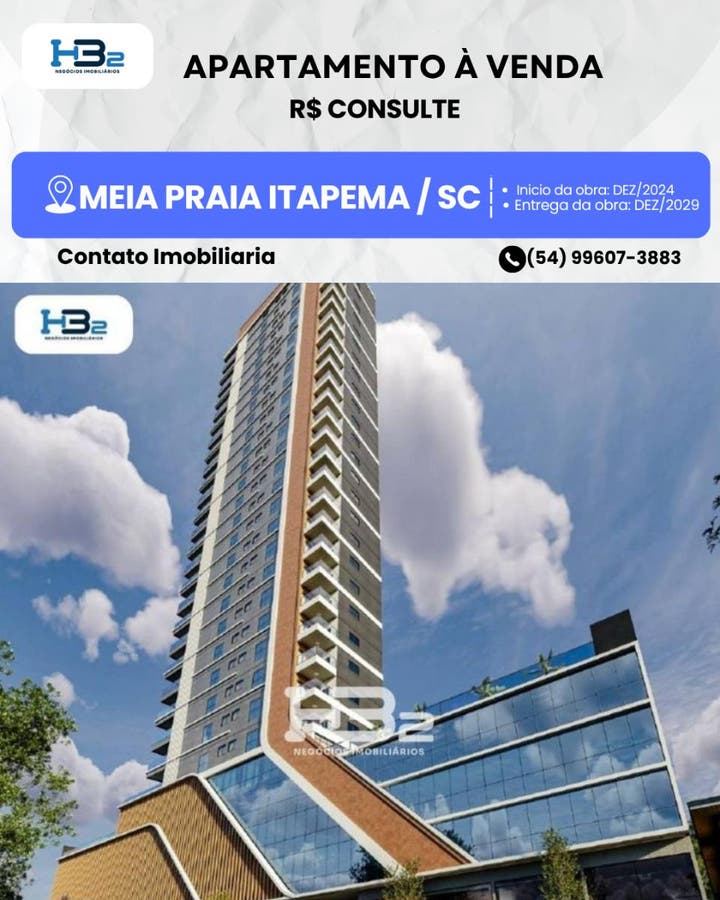 APARTAMENTOS VALE DAS CEREJEIRAS MEIA PRAIA - Apartamento em Meia Praia, Itapema - à venda - HB2 NEGOCIOS IMOBILIARIOS LTDA