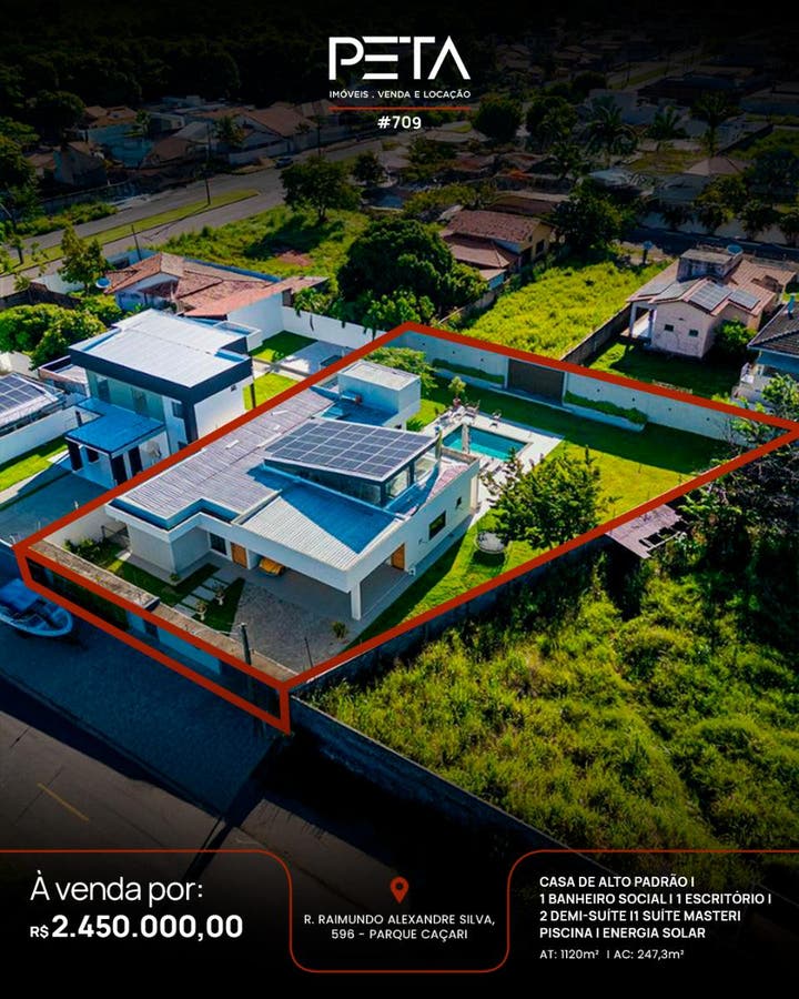 Casa com 4 quartos à Venda, Park Caçari - Boa Vista - Casa em Park Caçari, Boa Vista - à venda - PETA SERVICOS IMOBILIARIOS LTDA