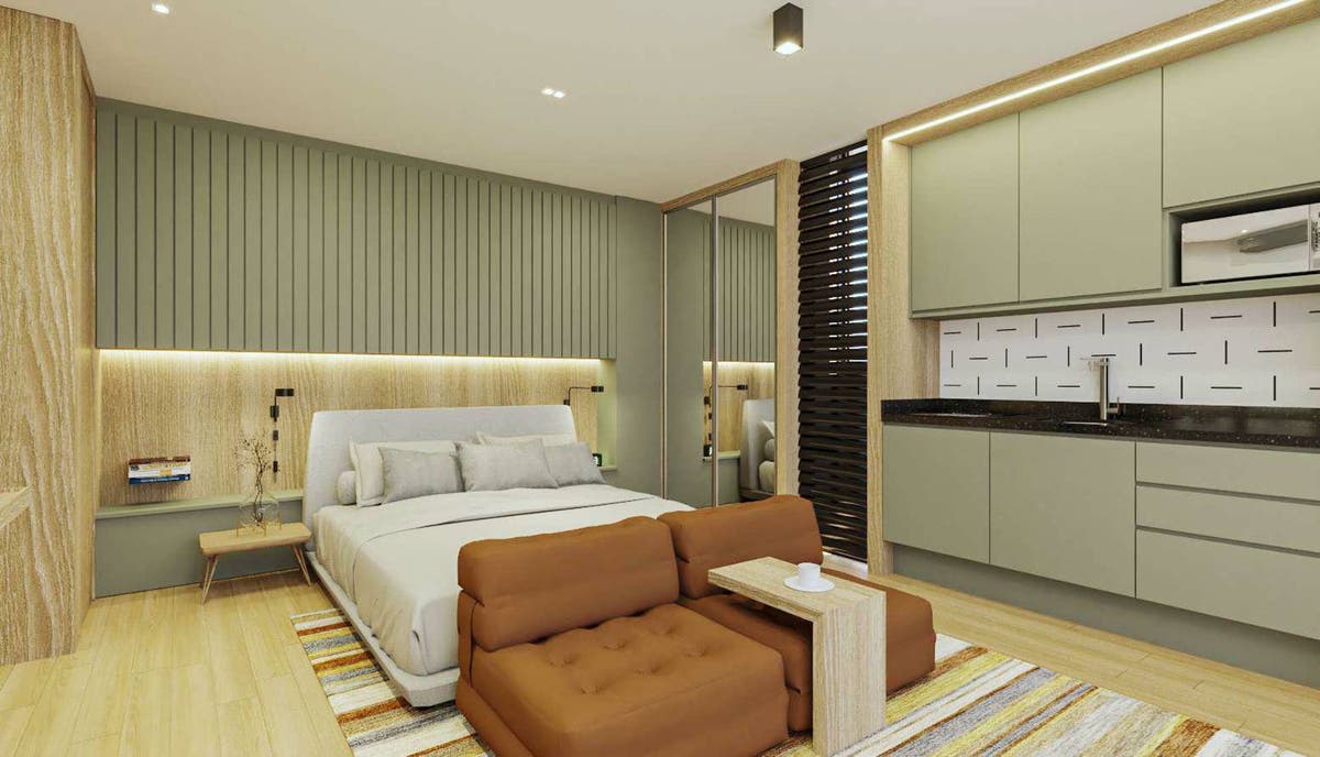 Studios para Rentabilidade no Centro de Curitiba - Flat/Loft/Estúdio em Centro, Curitiba - à venda - D18