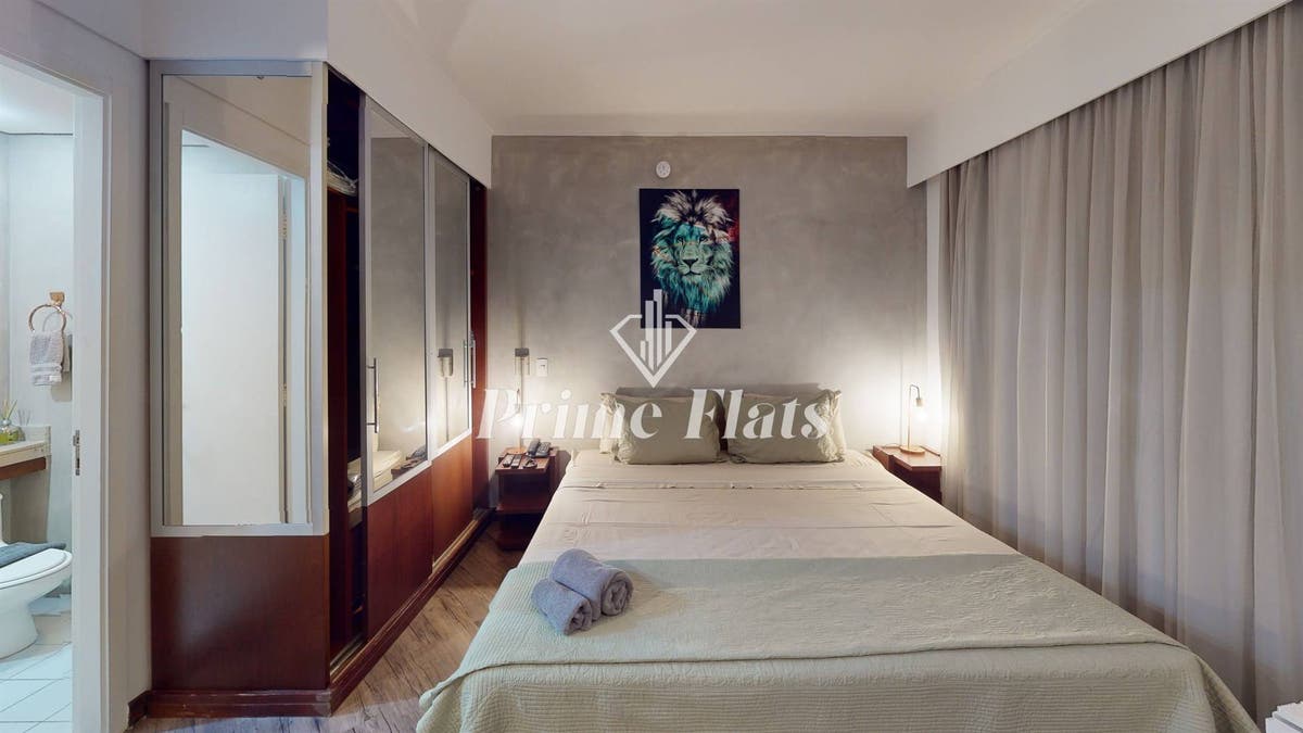 Flat disponível para locação no Meliá Ibirapuera, com 26m², 1 dormitório e 1 vaga de garagem - Flat em Moema, São Paulo - para locação - Prime Flats Negócios Imobiliários