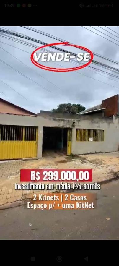 Casa - potencial de renda - Jardim Aureny IV - Casa em Jardim Aureny IV (Taquaralto), Palmas - à venda - ALUGAR ADMINISTRAÇÃO DE IMÓVEIS