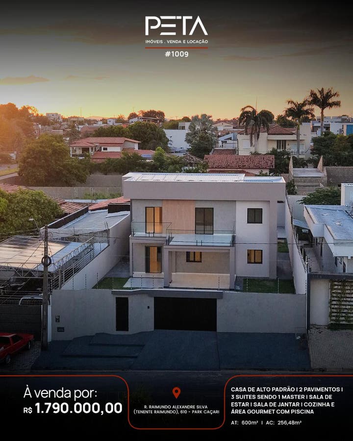 Casa Alto Padrão com 3 quartos à Venda, Caçari - Boa Vista - Casa em Parque Caçari, Boa Vista - à venda - PETA SERVICOS IMOBILIARIOS LTDA