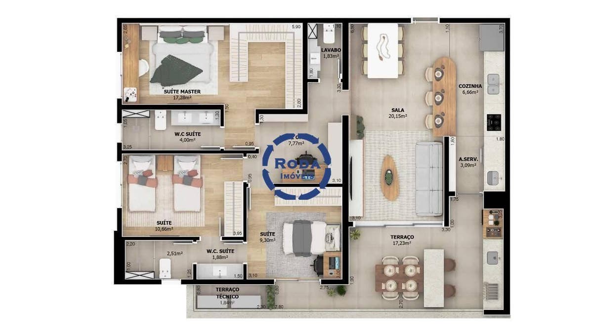 Residencial Atrium – Sofisticação, Tecnologia e Conforto no Coração do Boqueirão - Apartamento em Boqueirão, Santos - à venda - A.AYRES IMÓVEIS LTDA