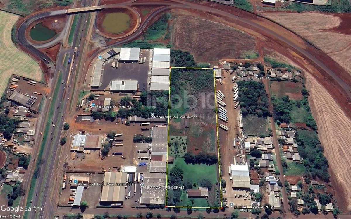 ÁREA PARA ALUGAR PRÓXIMA A BR277, SAÍDA PARA PERIMETRAL, ÁREA PARA TRANSPORTADORAS EM DO IGUAÇU - PR - Área em Parque Três Fronteiras, Foz do Iguaçu - Imob10 Imobiliária Ltda