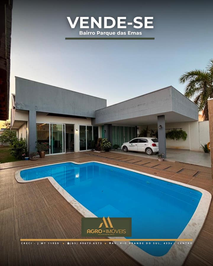 #675 VENDE-SE CASA BAIRRO PARQUE DAS EMAS - LUCAS DO RIO VERDE - Casa em Parque das Emas, Lucas do Rio Verde - à venda e para locação - AGRO+IMÓVEIS NEGÓCIOS IMOBILIÁRIOS LTDA