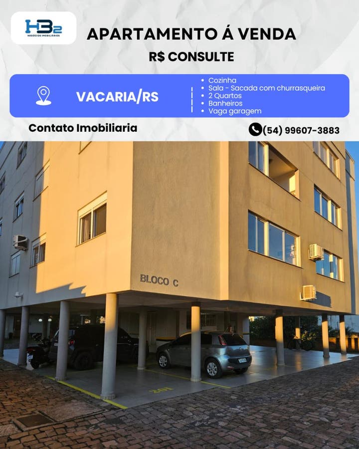 APARTAMENTO A VENDA CONDOMINIO HIGIA - Apartamento em Glória, Vacaria - HB2 NEGOCIOS IMOBILIARIOS LTDA