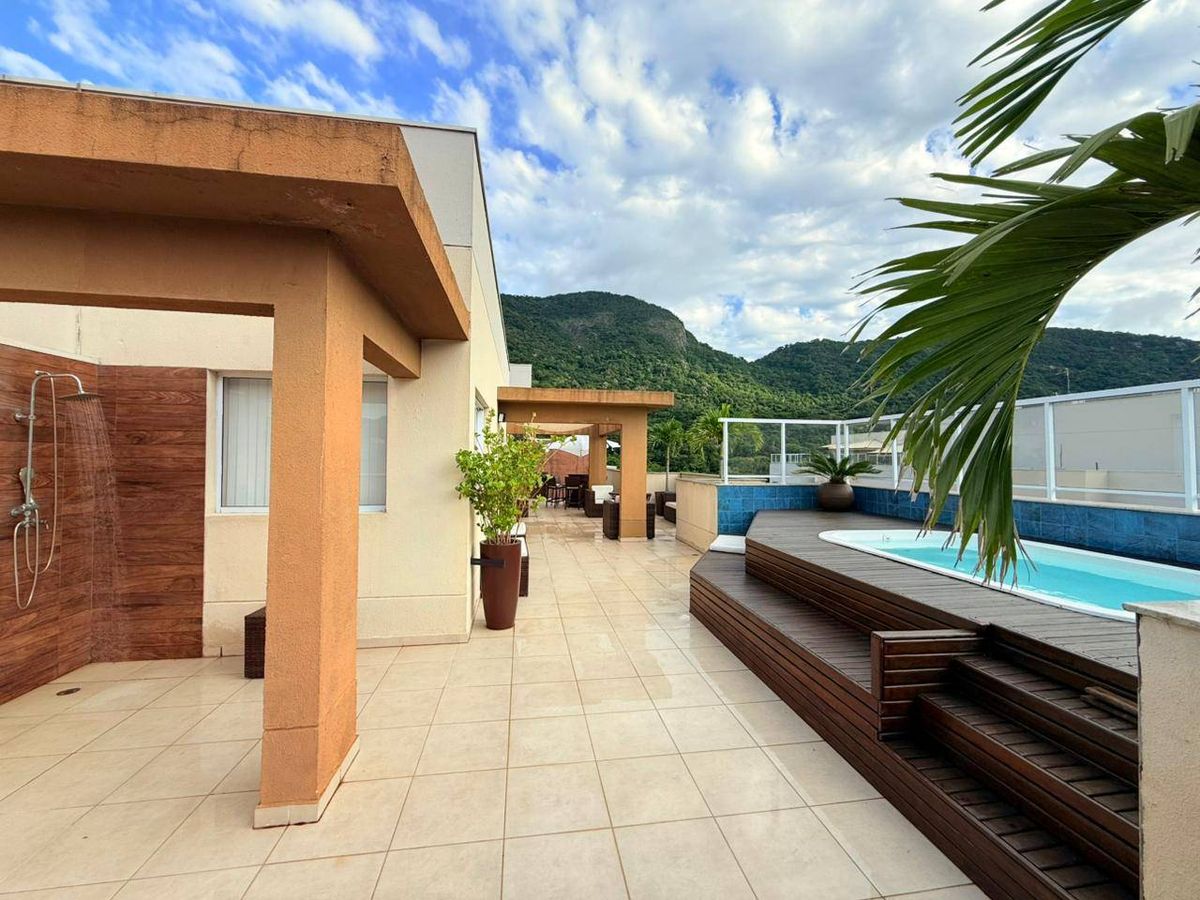 Cobertura Duplex com 3 Quartos, Piscina e Área Gourmet para Alugar no Condominio Luar do Pontal - Recreio dos Bandeirantes - Rj - Cobertura em Recreio dos Bandeirantes, Rio de Janeiro - para locação - Ativa Imobiliária LTDA