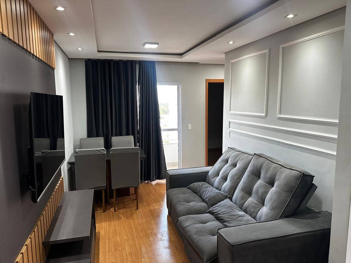 Aluga-Se Apartamento Mobiliado com Sacada Città Dei Fiori - Apartamento em Porto, Cuiabá - para locação - Prime House Inteligência Imobiliária