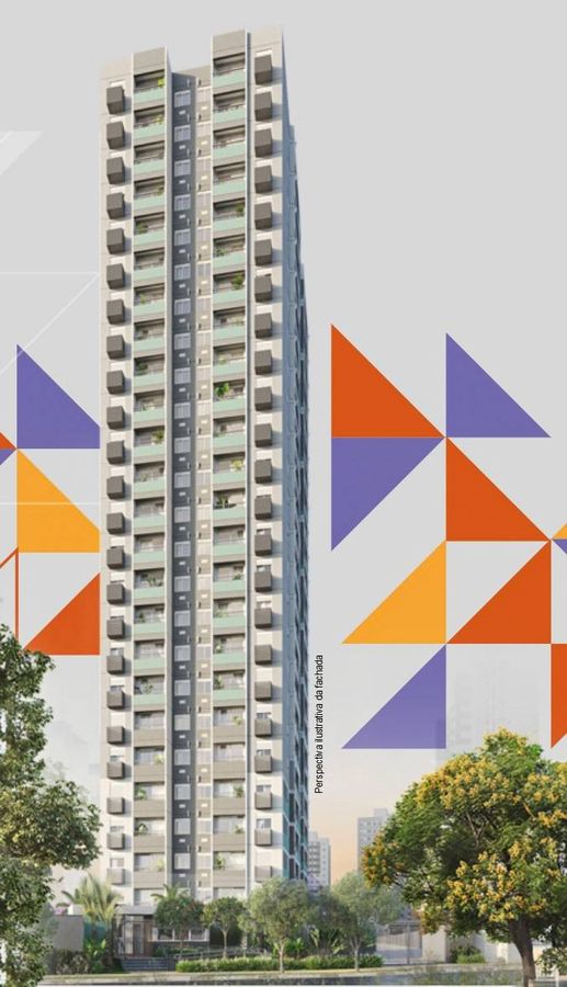 Pátio Central Galeria SP Cambuci | Construtora Riva | 44 metros | 02 dormitórios | suíte | com varanda | sem vaga - Apartamento em Liberdade, São Paulo - à venda - SEGUNDO IMÓVEL