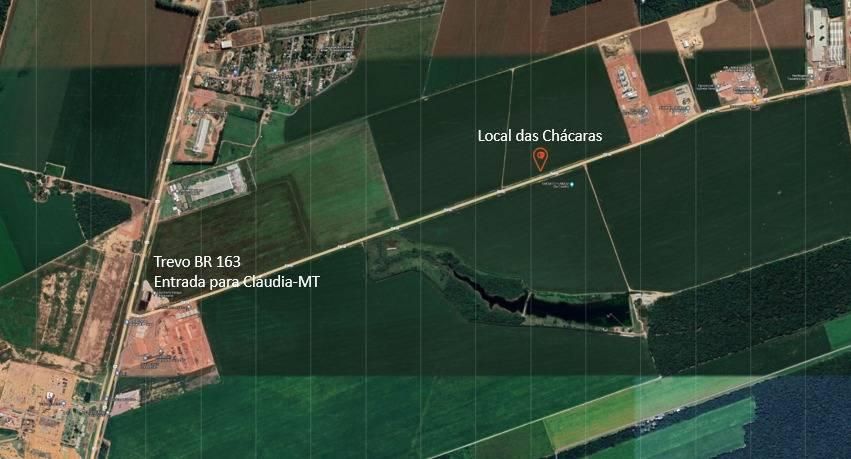 ÁREAS COM 4HA - TREVO DE CLÁUDIA COM BR 163 - Lote/Terreno em RECANTO DOS CANÁRIOS, SINOP - CASA GOLD IMÓVEIS