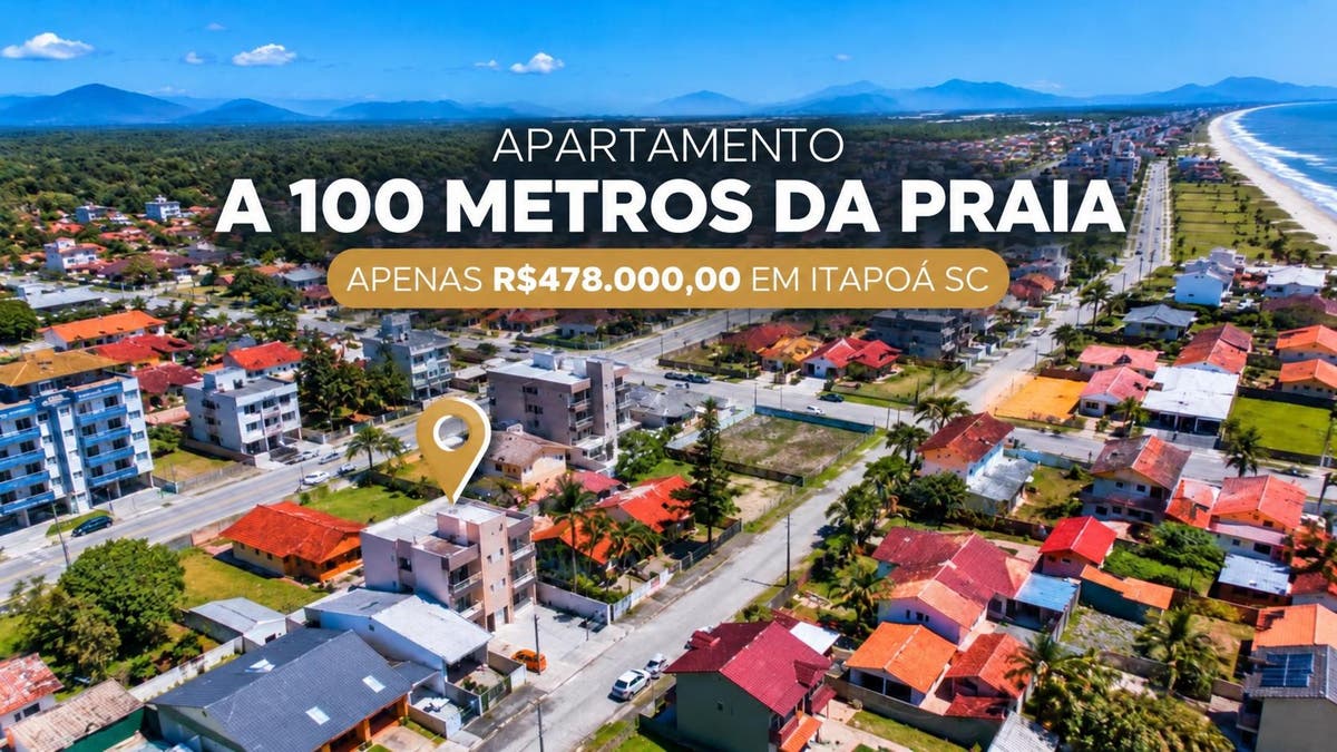 Apartamento a 100 metros da praia em Itapoá-SC, por R$478.000,00! - Apartamento em Cambiju, Itapoá - à venda - SBGLOBAL Imobiliária