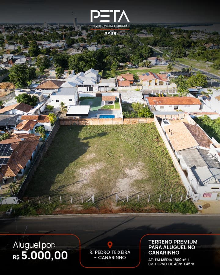 Terreno para Locação, Canarinho - Boa Vista - Terreno em Canarinho, Boa Vista - para locação - PETA SERVICOS IMOBILIARIOS LTDA