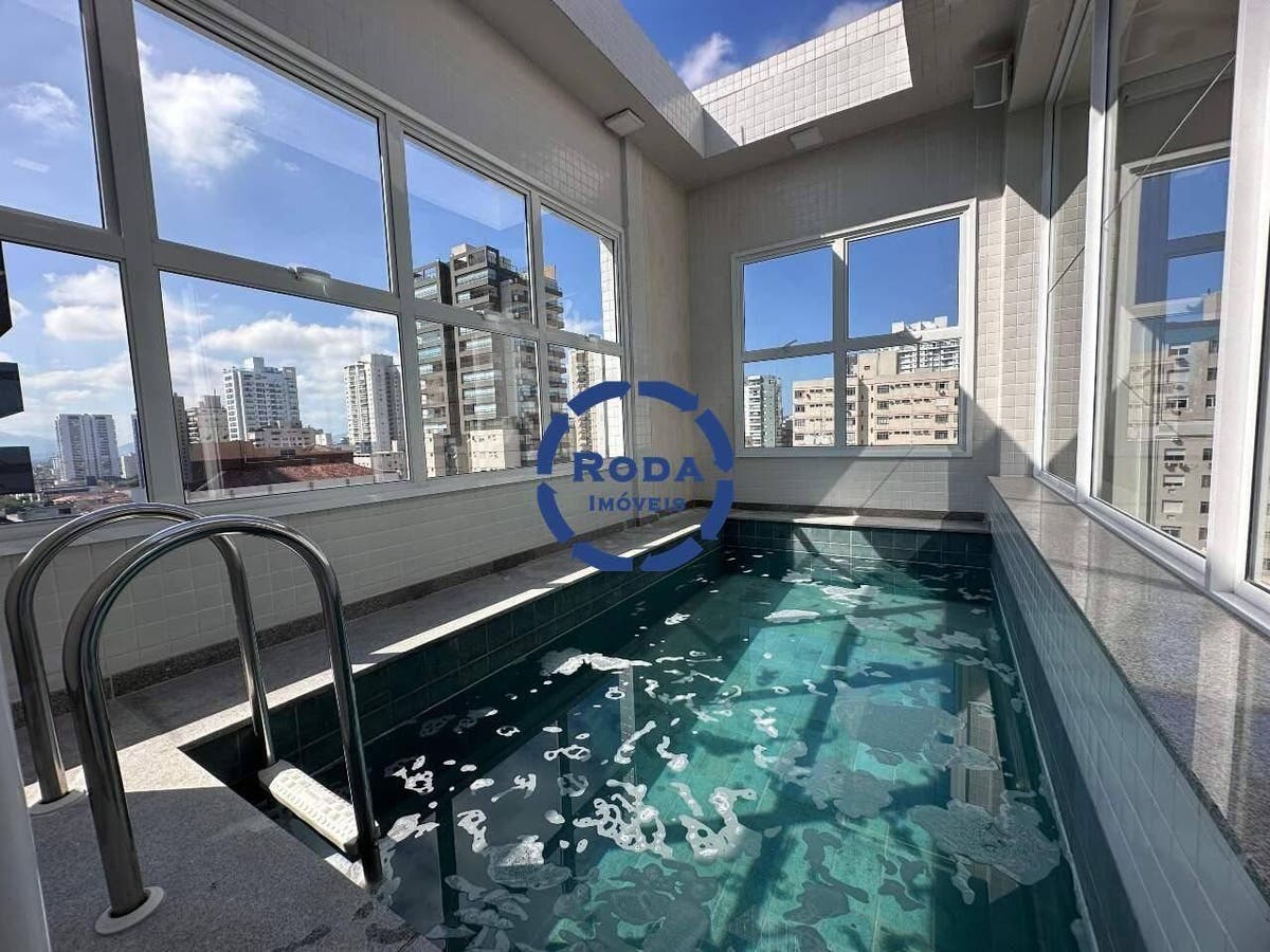Cobertura para Locação Duplex com 3 Quartos na quadra da Praia - Embaré - Cobertura em Embaré, Santos - para locação - A.AYRES IMÓVEIS LTDA