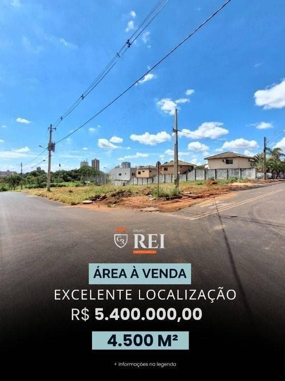 ÁREA Á VENDA - LOCALIZAÇÃO COMERCIAL ??ÁREA TOTAL 4.500 m² VALOR R$ 5.400.000,00 AR0296 ?INFORMAÇÕES: - Casa em Jardim Presidente, Rio Verde - à venda - IMOBILIARIA REI EMPREENDIMENTOS S/S LTDA