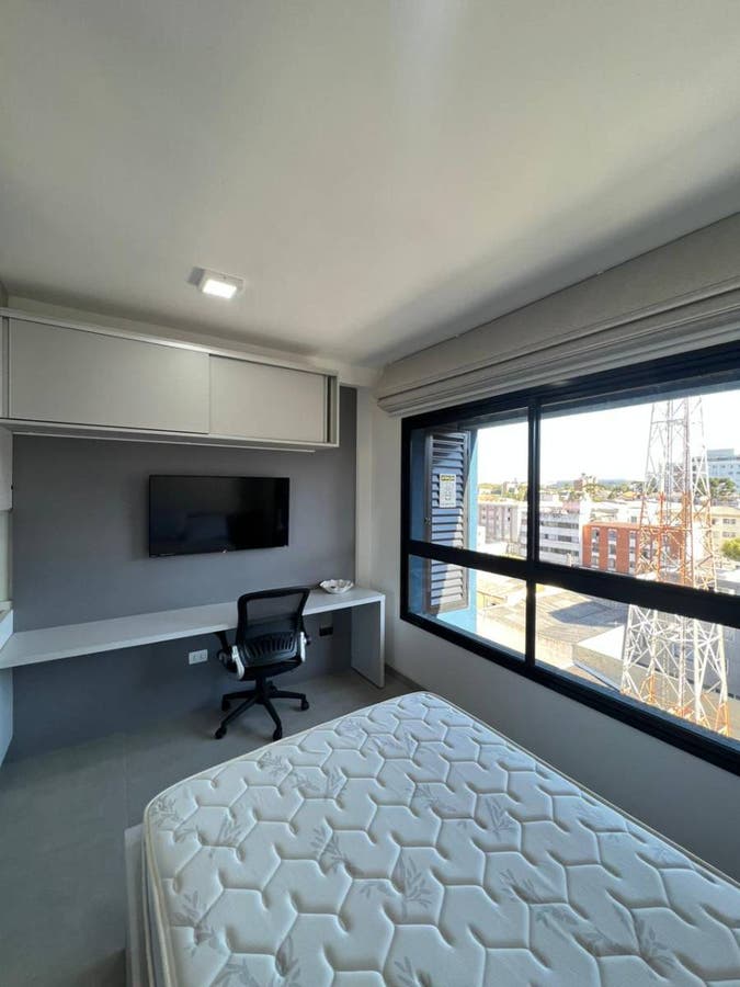 Studio Mobiliado - 19 m² - Rebouças - Kitnet em Rebouças, Curitiba - à venda e para locação - Pallu Imóveis LTDA