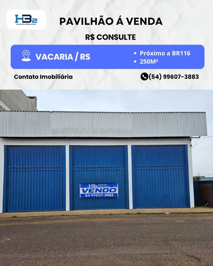 PAVILHÃO COMERCIAL/INDUSTRIAL - Comercial em PARQUE DE RODEIOS, Vacaria - à venda - HB2 NEGOCIOS IMOBILIARIOS LTDA