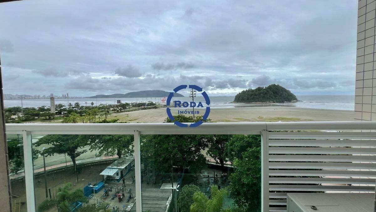 Pé na areia, 2 suítes, lavabo, vaga. - Apartamento em José Menino, Santos - à venda - A.AYRES IMÓVEIS LTDA
