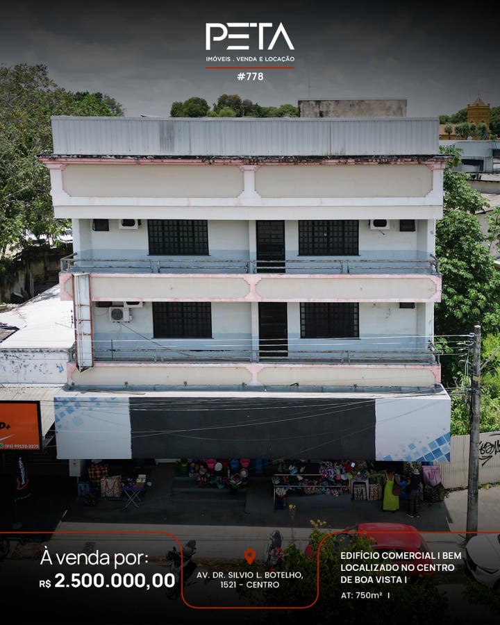 Prédio à Venda, Centro - Boa Vista - Prédio em Centro, Boa Vista - à venda - PETA SERVICOS IMOBILIARIOS LTDA