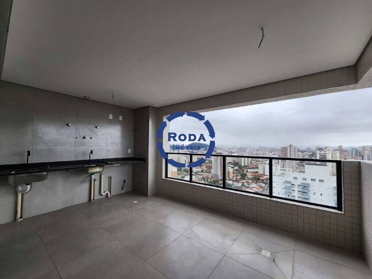 Apartamento Novo com 2 Dormitórios, 1 Suíte, Varanda e 2 vagas no Orquidário - Apartamento em José Menino, Santos - à venda - A.AYRES IMÓVEIS LTDA