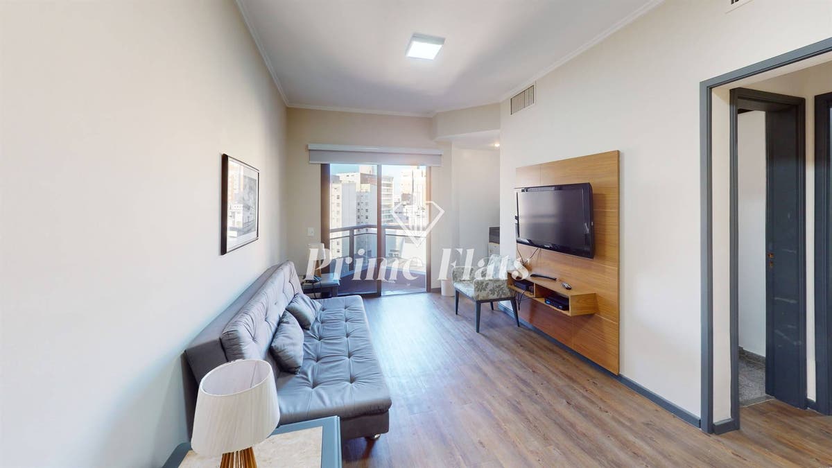Flat disponível para locação no Hotel Massis, com 50m², 1 dormitório e 1 vaga de garagem - Flat em Consolação, São Paulo - para locação - Prime Flats Negócios Imobiliários