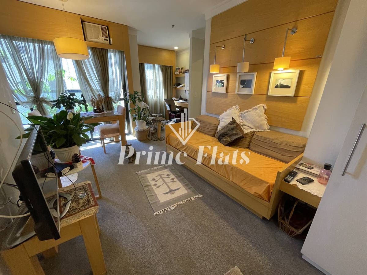 Flat mobiliado no Suítes Congonhas By Atlantica disponível para venda, com 45m², com 1 quarto e 1 vaga no bairro Campo Belo - Flat em Campo Belo, São Paulo - à venda - Prime Flats Negócios Imobiliários