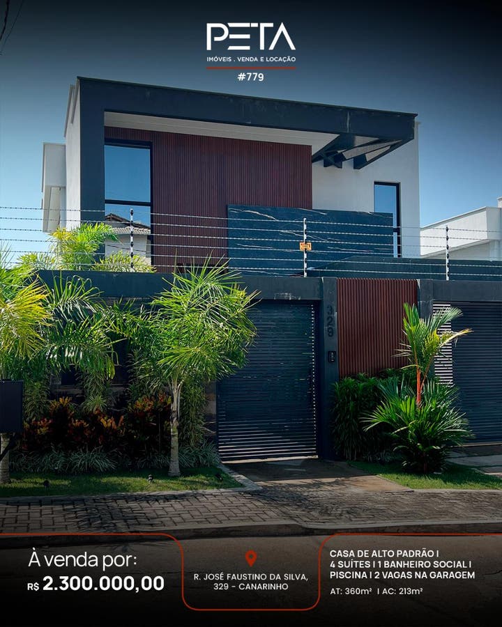 Casa com 4 quartos à Venda, Canarinho - Boa Vista - Casa em Canarinho, Boa Vista - à venda - PETA SERVICOS IMOBILIARIOS LTDA