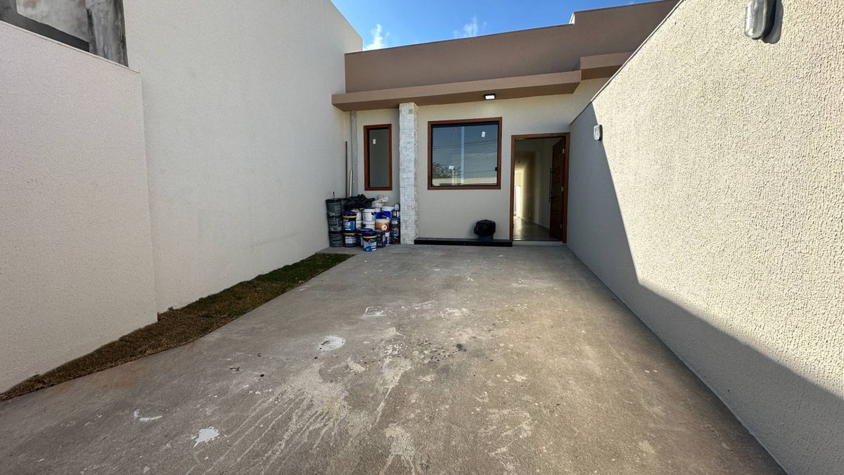 Linda casa em construção 2 quartos com suíte no Tiradentes - Betim - Casa Geminada em Tiradentes, Betim - à venda - Via M Empreendimentos Imobiliários Ltda