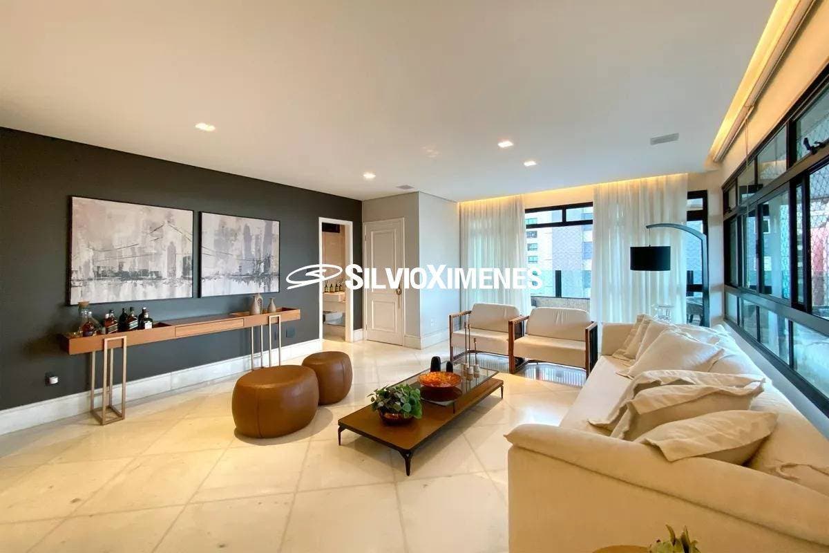 Residencial › Apartamento no Funcionários com 195,00 (M²), 4 quartos e 4 vagas para Venda - Apartamento em Funcionários, Belo Horizonte - à venda - Silvio Ximenes Imobiliária