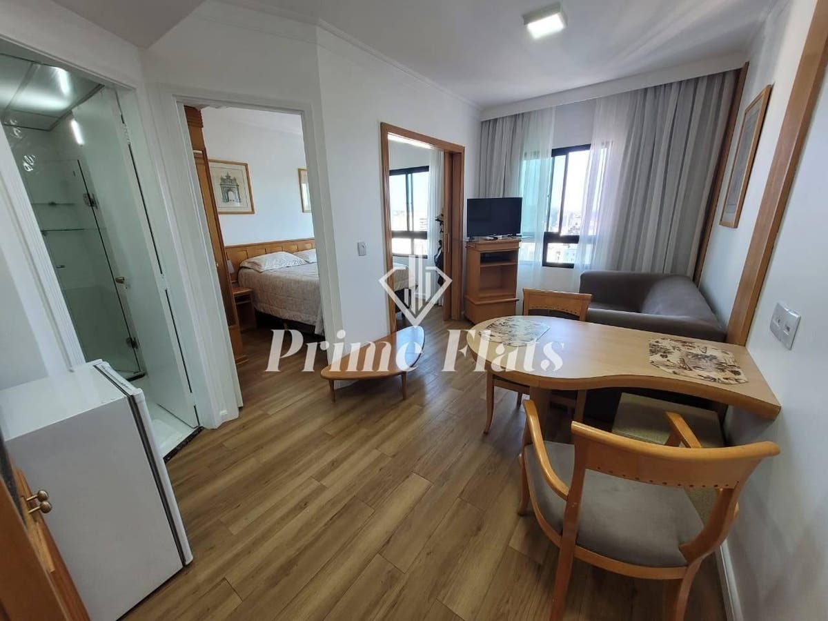 Flat disponível para locação no Mercure São Paulo Pinheiros Hotel, com 32m², 1 dormitório e 1 vaga - Flat em Pinheiros, São Paulo - para locação - Prime Flats Negócios Imobiliários