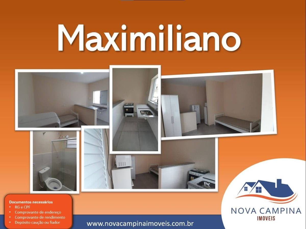 MAXIMILIANO I 7A - Kitnet em Capauva, Campina do Monte Alegre - para locação - NOVA CAMPINA IMÓVEIS