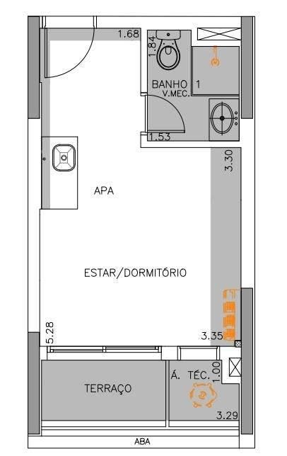 Flat/Loft/Estúdio de 26m² à Venda por R$ 830.000,00 - Liberdade / São Paulo - Studio em Liberdade, São Paulo - à venda - INGRÁCIA IMÓVEIS