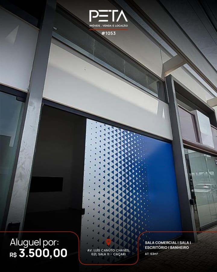 Sala comercial no Caçari - Loja em Caçari, Boa Vista - para locação - PETA SERVICOS IMOBILIARIOS LTDA