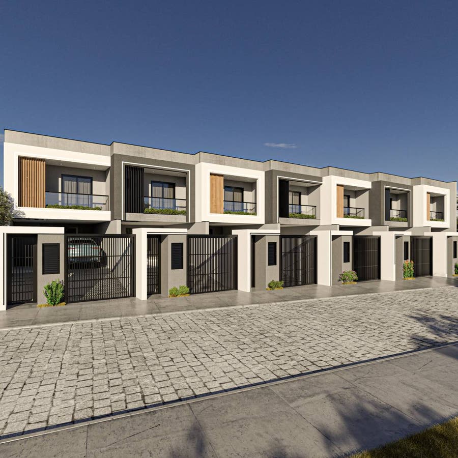 Geminado 3 Quartos de Alto Padrão no Bairro América – Conforto, Sofisticação e Excelente Localização - Casa Geminada em América, Joinville - à venda - PORTO RICO IMOVEIS LTDA