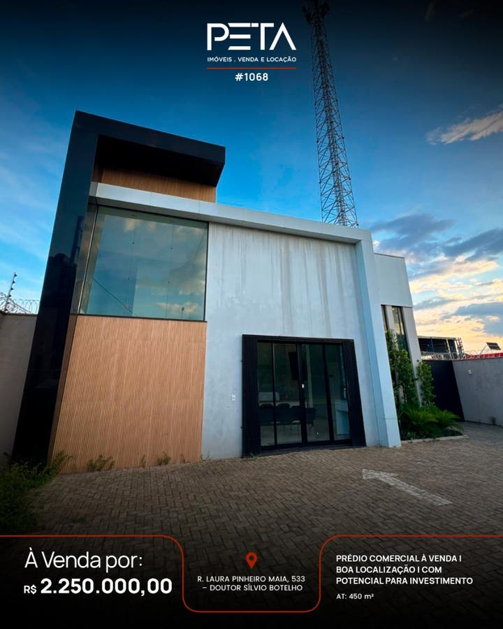 Prédio à Venda, Doutor Sílvio Botelho - Boa Vista - Prédio em Doutor Sílvio Botelho, Boa Vista - à venda - PETA SERVICOS IMOBILIARIOS LTDA