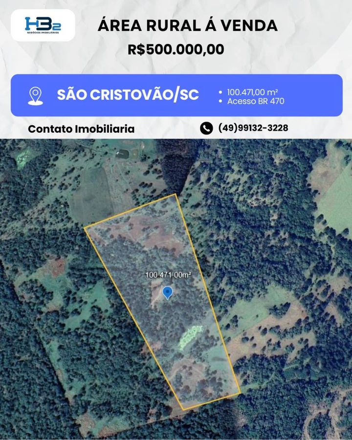 ÁREA RURAL Á VENDA - Terreno - à venda - HB2 NEGOCIOS IMOBILIARIOS LTDA