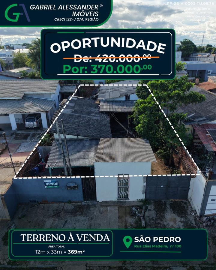 Lote/Terreno, São Pedro - Boa Vista - Lote/Terreno em São Pedro, Boa Vista - à venda - ALESSANDER E BATISTA IMÓVEIS RR LTDA - ME