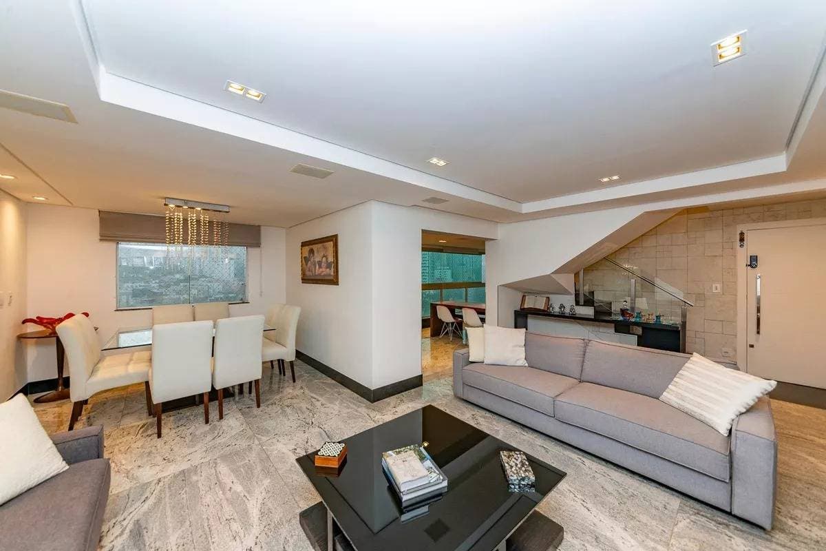 Residencial › Cobertura no Coração de Jesus com 325,00 (M²), 4 quartos e 4 vagas para Venda - Cobertura em Coração de Jesus, Belo Horizonte - à venda - Silvio Ximenes Imobiliária