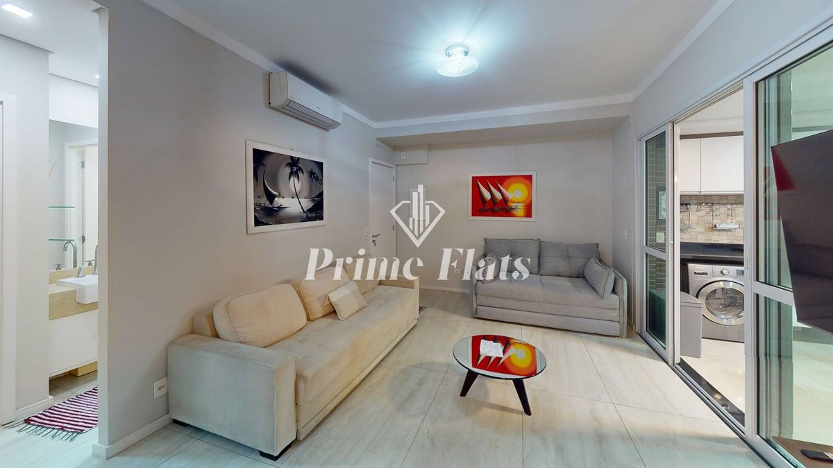Flat disponível para locação no Estanconfor Villa Olímpia, com 64m², 2 dormitórios e 1 vaga - Flat em Vila Olímpia, São Paulo - para locação - Prime Flats Negócios Imobiliários