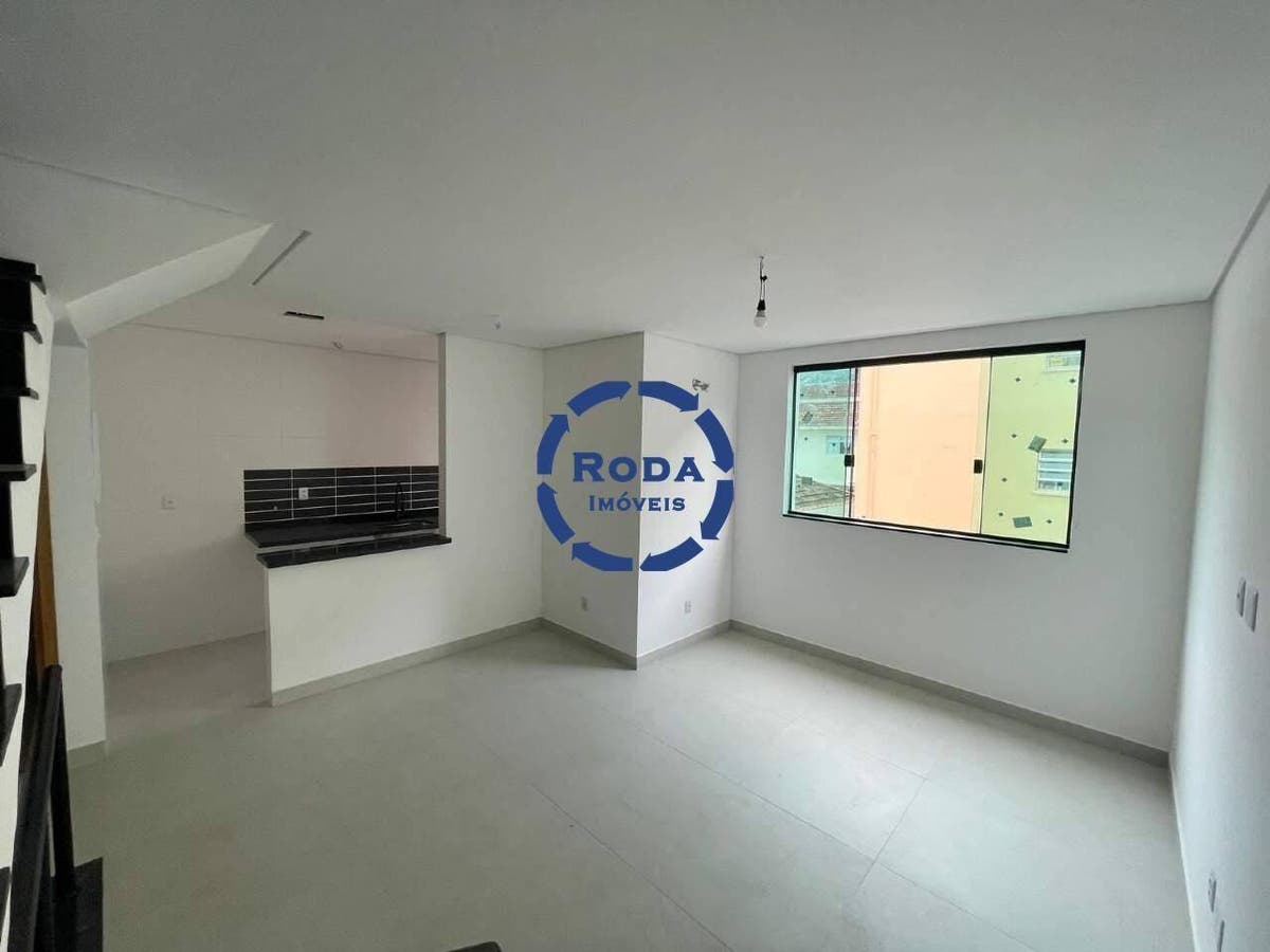 Casa Sobreposta Alta 2 Suítes em Santos (Campo Grande) — Aceita Financiamento - Casa em Campo Grande, Santos - à venda - A.AYRES IMÓVEIS LTDA